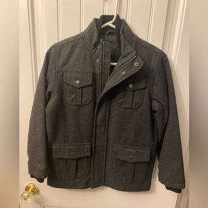 Gap boys grey peat coat bnwt‎ size 10/12